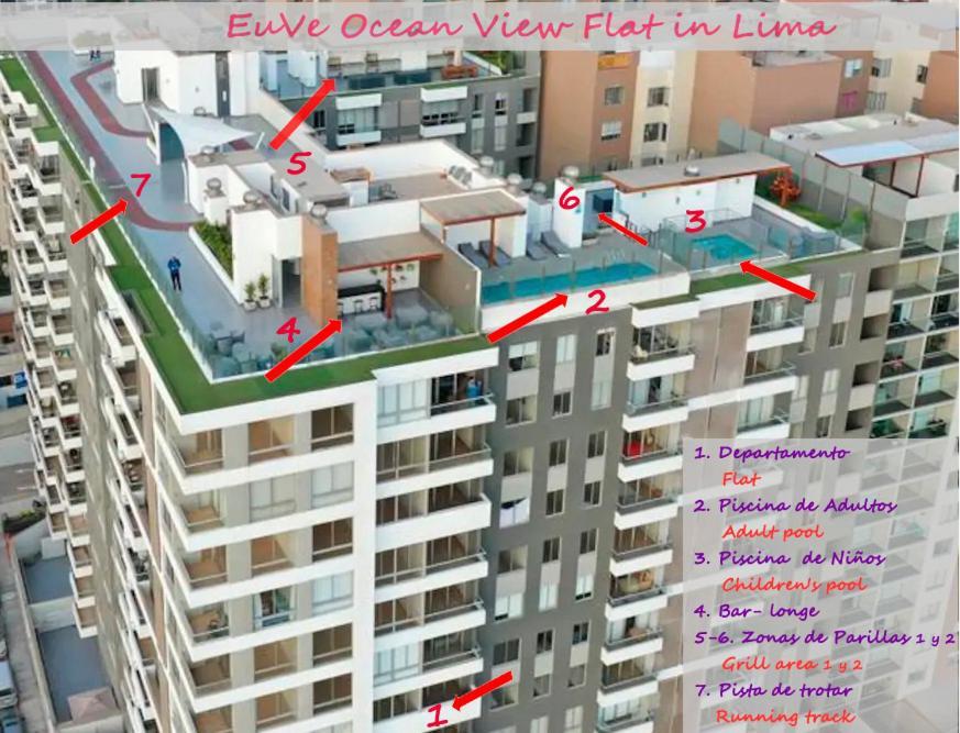 Euve Ocean View Flat In Lima Lägenhet Exteriör bild